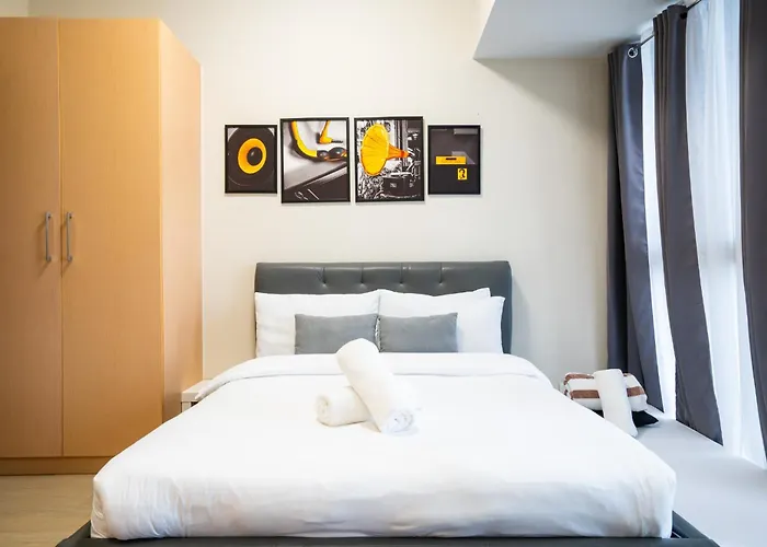 아파트 Uptown Parksuites Bgc 1br, Hi Flr Great View Fr Balcony With Washer 마닐라